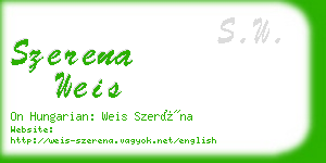 szerena weis business card